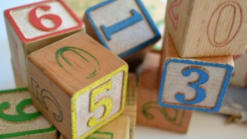 collection of number blocks