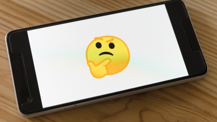 A confused face emoji
